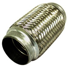 4" Braided Exhaust Flex Joint 8" Long Stainless Steel